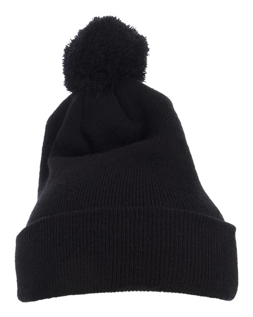 YP Classics Pom-Pom Cuffed Knit Beanie