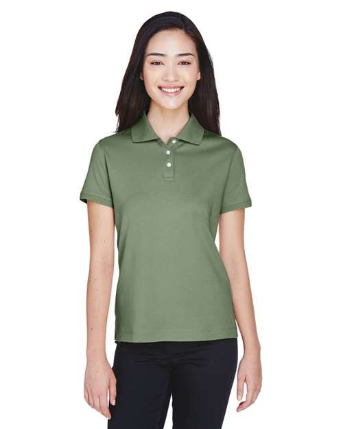 Devon & Jones Women's Perfect Pima Interlock Polo