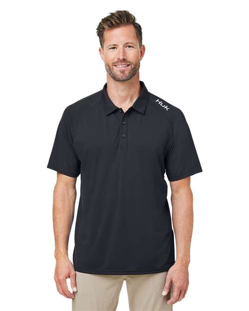 HUK Men's LoPro Solid Performance Polo