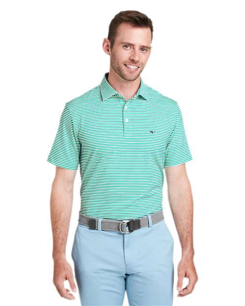 vineyard vines Men's Heathered Winstead Sankaty Polo