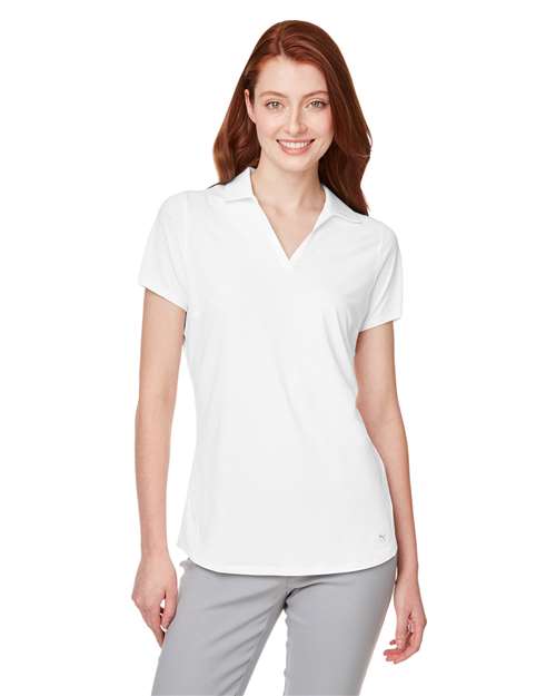 Puma Golf Women's Cloudspun Free V-neck Polo