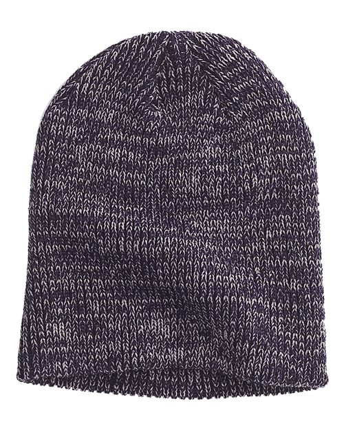 Big Accessories Ribbed Marled Beanie