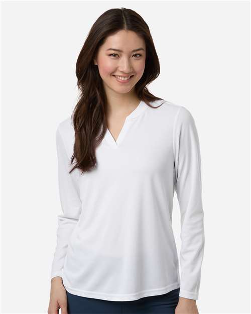 CORE365 Women's Nova Performance Long Sleeve Pique Polo