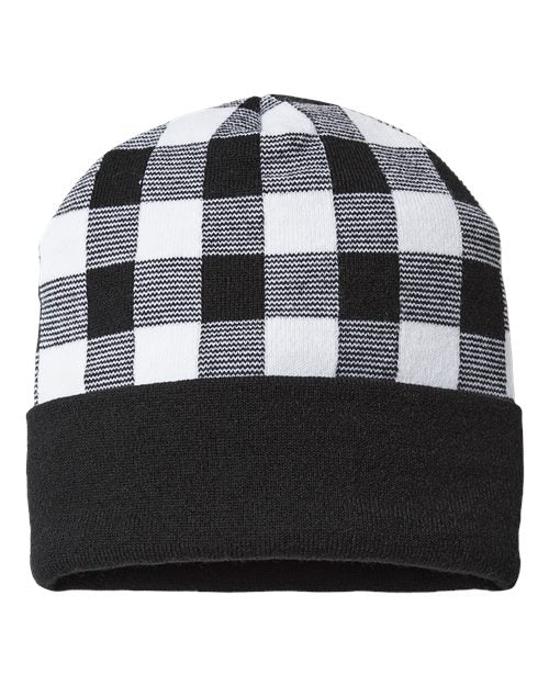 CAP AMERICA USA-Made Plaid Beanie