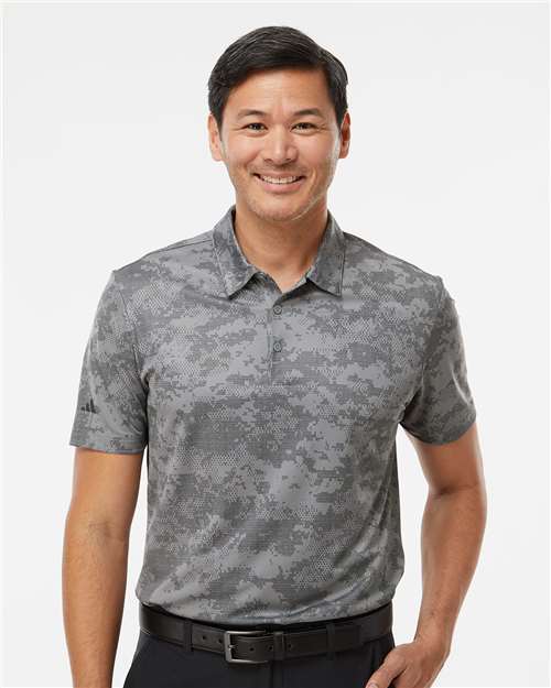 Adidas Men's All Over Camo Print Polo