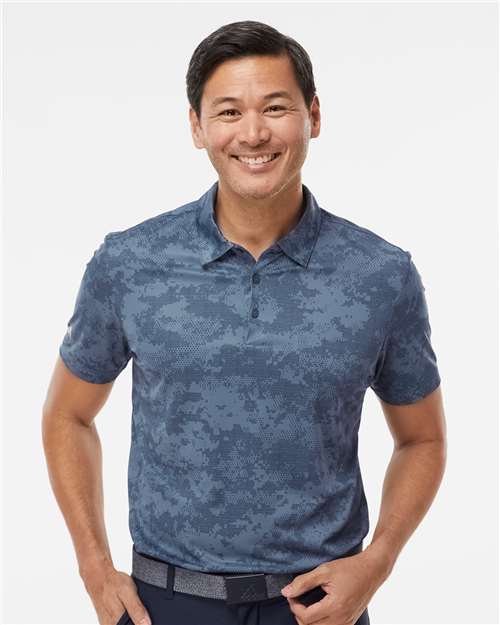 Adidas Men's All Over Camo Print Polo