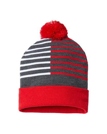 CAP AMERICA USA-Made Half Color Beanie