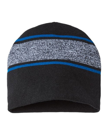 CAP AMERICA USA-Made Variegated Striped Beanie