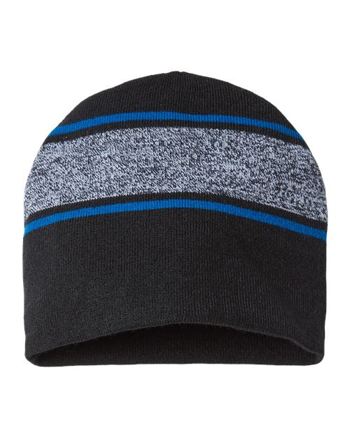 CAP AMERICA USA-Made Variegated Striped Beanie