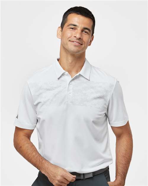 Adidas Men's Camo Chest Print Polo