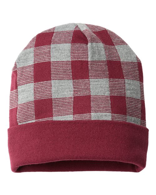 CAP AMERICA USA-Made Plaid Beanie