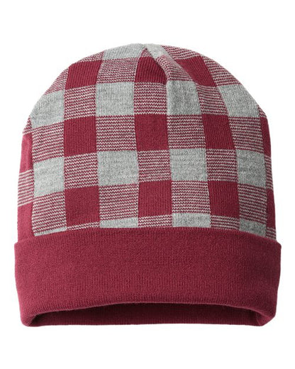 CAP AMERICA USA-Made Plaid Beanie