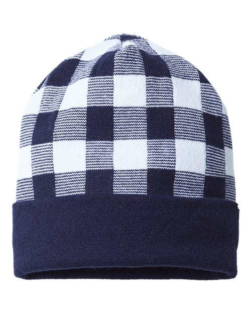 CAP AMERICA USA-Made Plaid Beanie