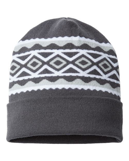 CAP AMERICA USA- Made Diamond Cuffed Beanie