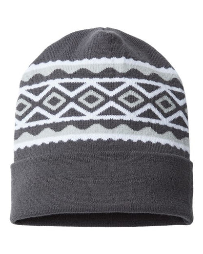 CAP AMERICA USA- Made Diamond Cuffed Beanie