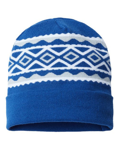 CAP AMERICA USA- Made Diamond Cuffed Beanie