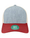 Melange Light Blue/ Cardinal/ Stone