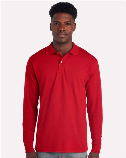 JERZEES Men's Dri-Power® Long Sleeve Polo