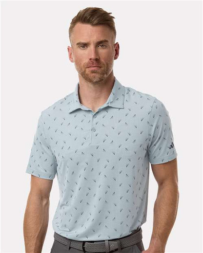 Adidas Men's Ultimate365 Mesh Print Polo