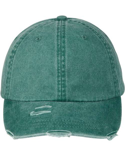 Adams Headwear Classic Pigment Distressed Dad Hat