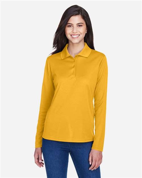 CORE365 Women's Pinnacle Performance Long Sleeve Piqué Polo
