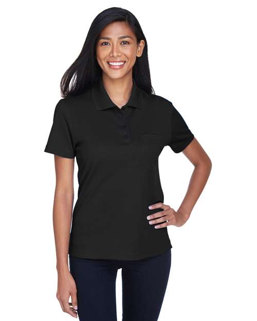 CORE365 Women's Origin Performance Piqué Polo with Pocket