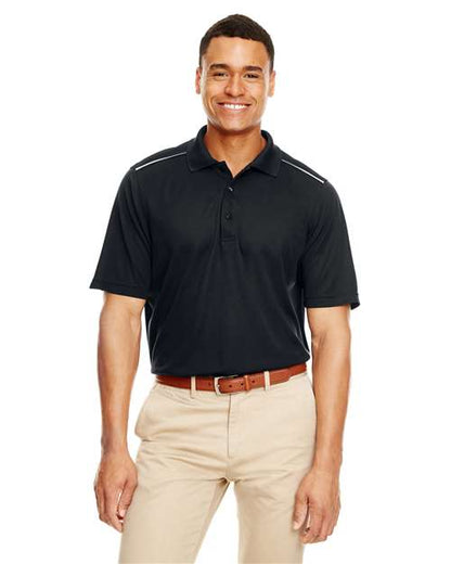 CORE365 Men's Radiant Performance Piqué Polo with Reflective Piping