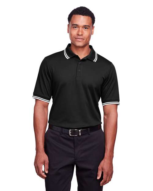 Devon & Jones Men's CrownLux Performance® Plaited Tipped Polo