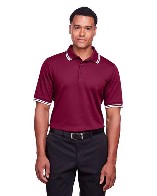 Devon & Jones Men's CrownLux Performance® Plaited Tipped Polo