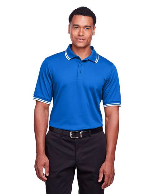Devon & Jones Men's CrownLux Performance® Plaited Tipped Polo
