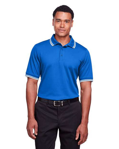 Devon & Jones Men's CrownLux Performance® Plaited Tipped Polo