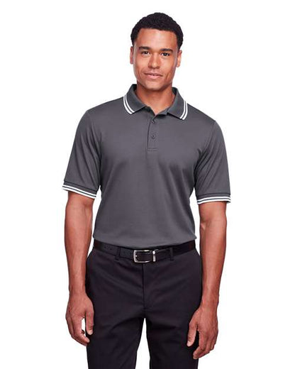 Devon & Jones Men's CrownLux Performance® Plaited Tipped Polo
