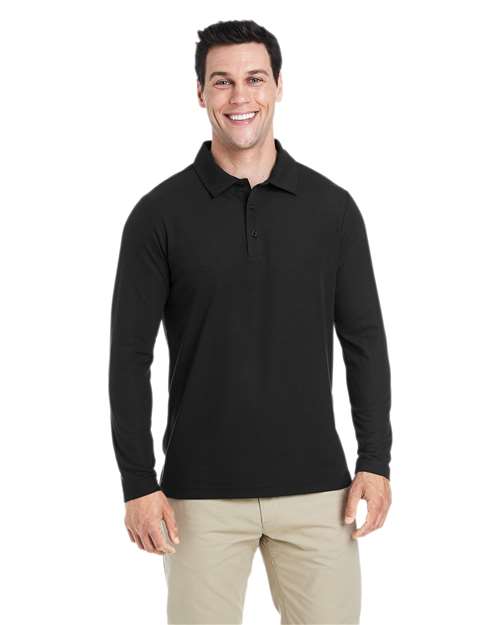 CORE365 Men's Fusion ChromaSoft™ Long Sleeve Pique Polo