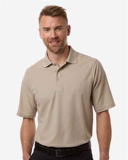 Harriton Men's Maverick CVC Pique Polo