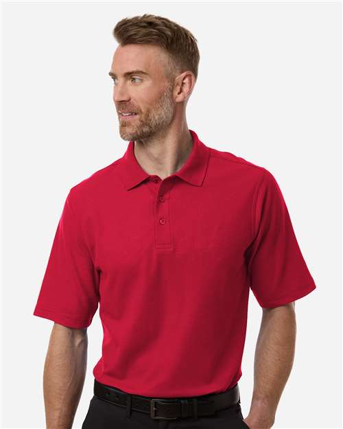 Harriton Men's Maverick CVC Pique Polo