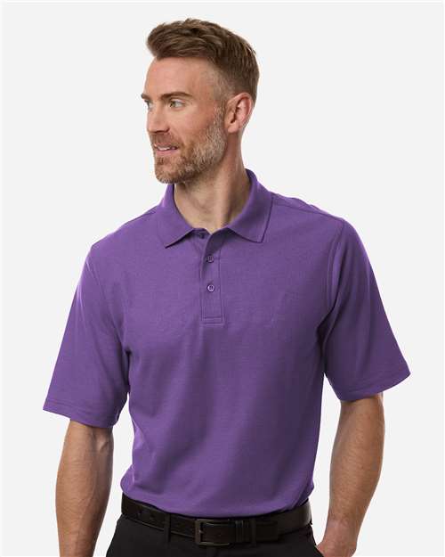 Harriton Men's Maverick CVC Pique Polo