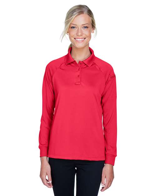 Harriton Women's Advantage Long Sleeve Tactical Polo