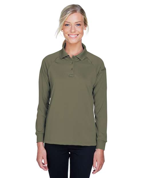 Harriton Women's Advantage Long Sleeve Tactical Polo