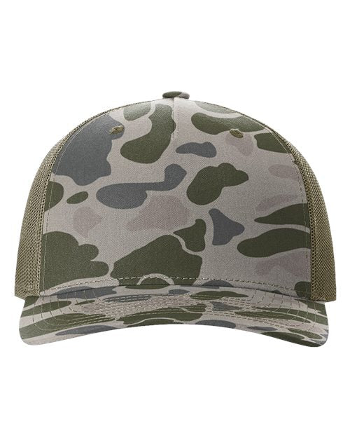 Richardson Printed Five-Panel Trucker Cap