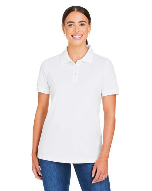 Harriton Women's Valiant Cotton Snag Protect Polo