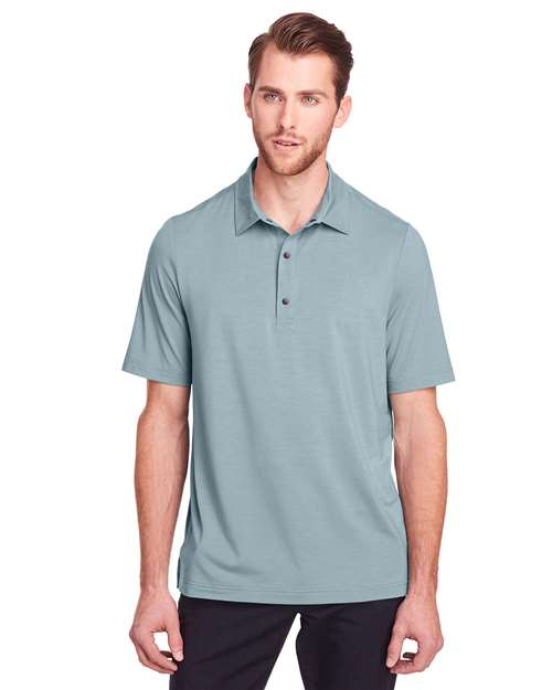 North End Men's JAQ Snap-Up Stretch Performance Polo