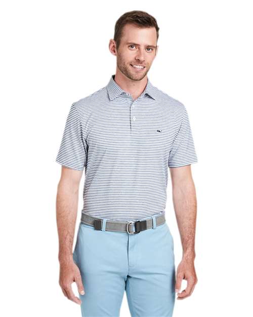 vineyard vines Men's Heathered Winstead Sankaty Polo
