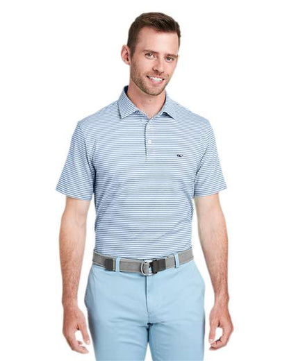 vineyard vines Men's Heathered Winstead Sankaty Polo
