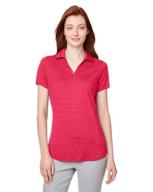 Puma Golf Women's Cloudspun Free V-neck Polo