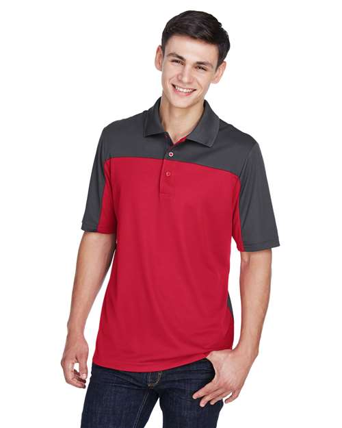 CORE365 Men's Balance Colorblock Performance Piqué Polo