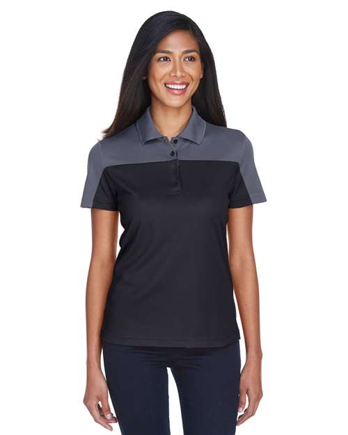 CORE365 Women's Balance Colorblock Performance Piqué Polo