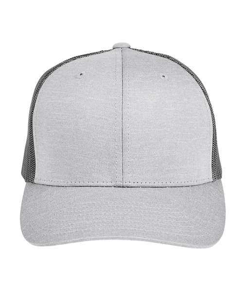 Team 365 Youth Zone Sonic Heather Trucker Cap by Yupoong