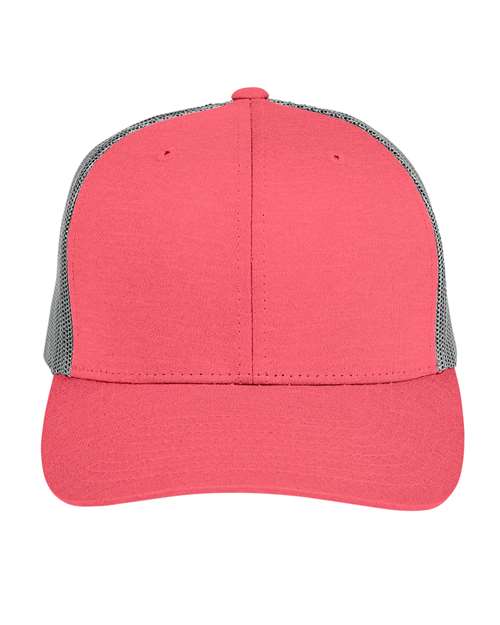 Team 365 Youth Zone Sonic Heather Trucker Cap by Yupoong