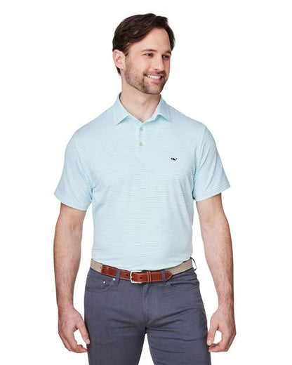 vineyard vines Men's Bradley Stripe Sankaty Polo