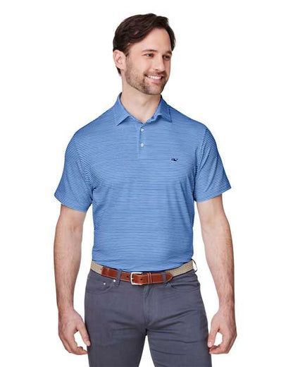 vineyard vines Men's Bradley Stripe Sankaty Polo